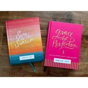 Emily Ley Sure as the Sunrise & Grace, Not Perfection Motivational Books